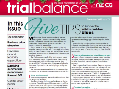 ​Trial Balance December 2020 Edition 