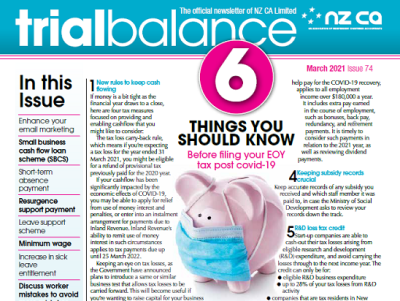 ​Trial Balance March 2021 Edition 